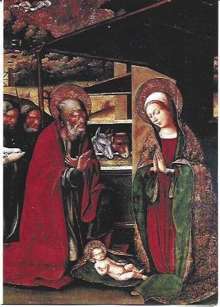POSTAL NAVIDEÑA A6519: Nativitat por el Mestre d'Artes