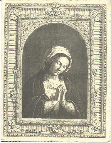 POSTAL A6523: Virgen Maria orando