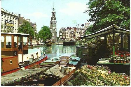 POSTAL A6527: Mercado en Amsterdam