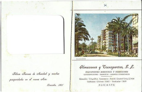 POSTAL NAVIDEÑA A6536: Almacenes y transportes SA de Alicante