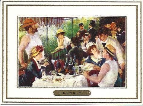 POSTAL NAVIDEÑA A6537: El desayuno, por Renoir