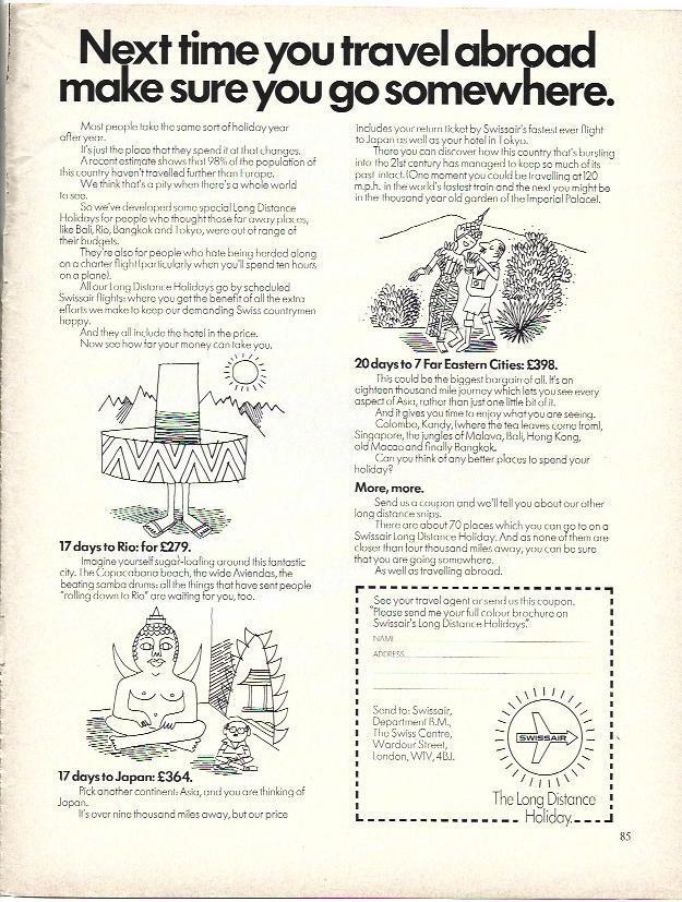 LAMINA 39507: Publicidad de Swissair