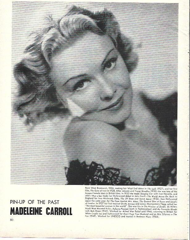 LAMINA 39504: Madeleine Carroll