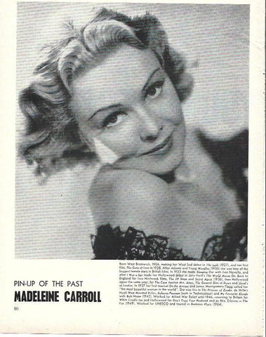 LAMINA 39504: Madeleine Carroll