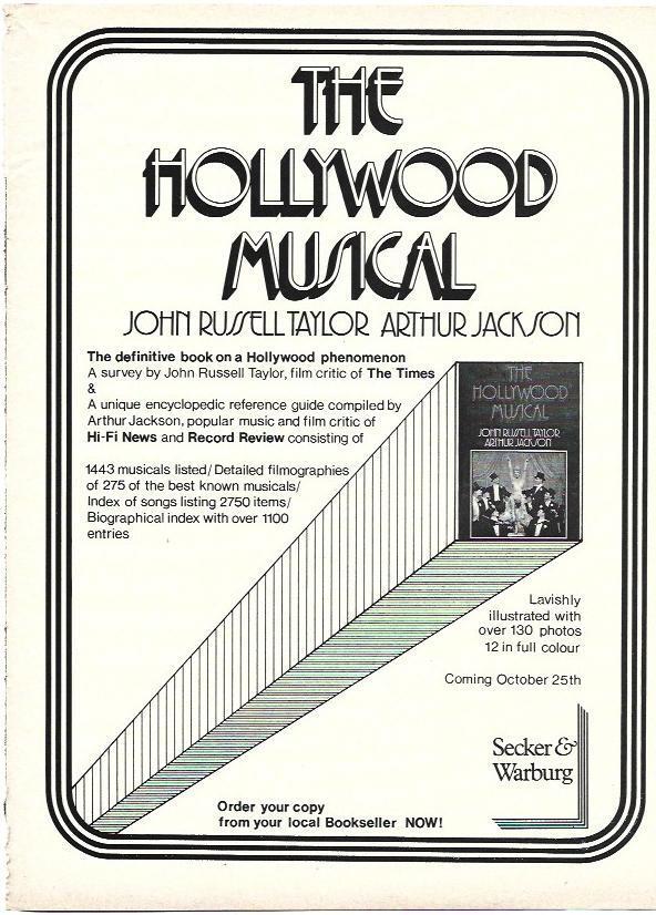 LAMINA 39487: Publicidad de The Hollywood Musical