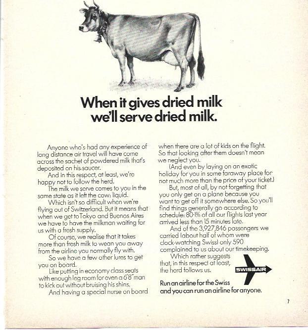 LAMINA 39534: Swissair, publicidad