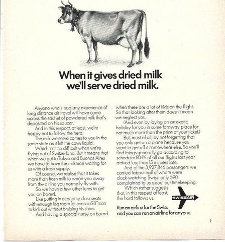 LAMINA 39534: Swissair, publicidad