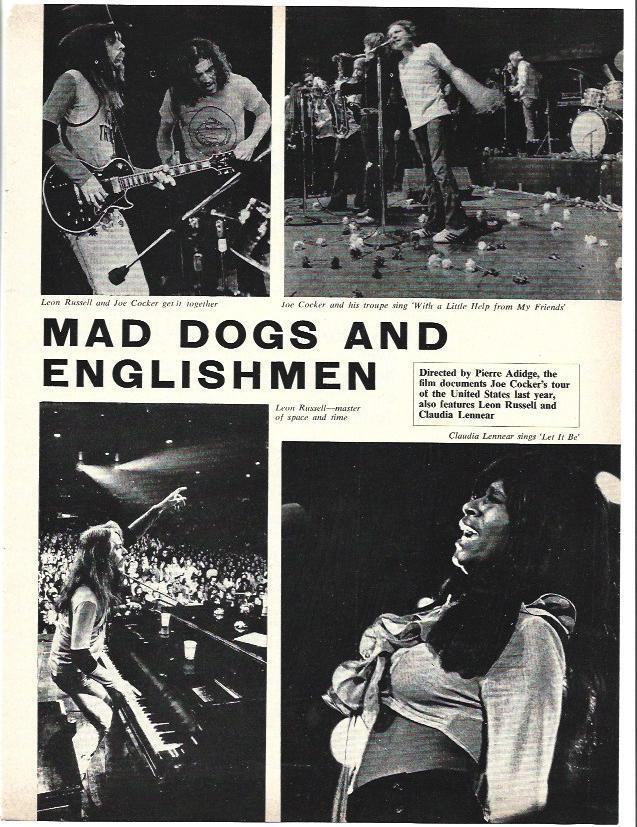 LAMINA 39525: Joe Cocker en Mad dogs and englishmen