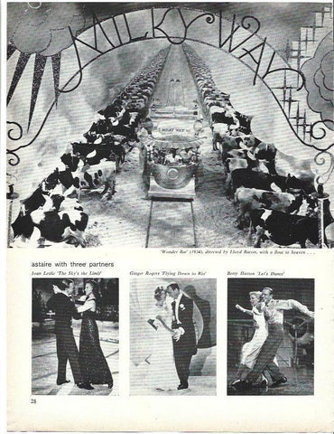 LAMINA 39483: Fred Astaire con tres parejas