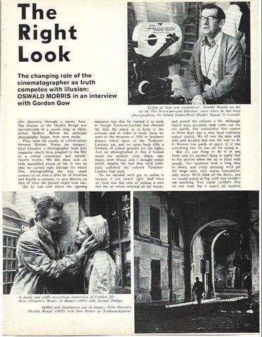 LAMINA 39451: Oswald Morris director de The Right Look