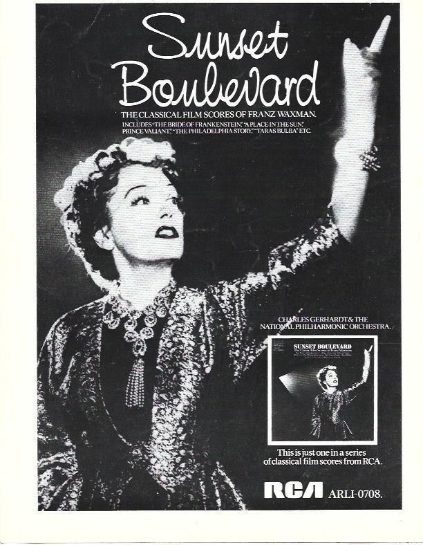 LAMINA 39436: Publicidad de Sunset Boulevard
