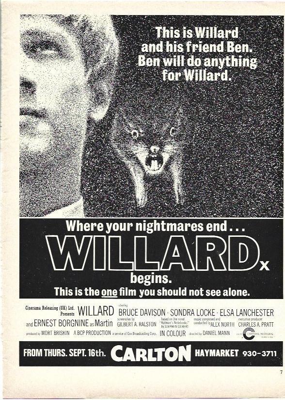 LAMINA 39470: Publicidad de Willard