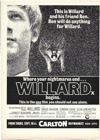 LAMINA 39470: Publicidad de Willard