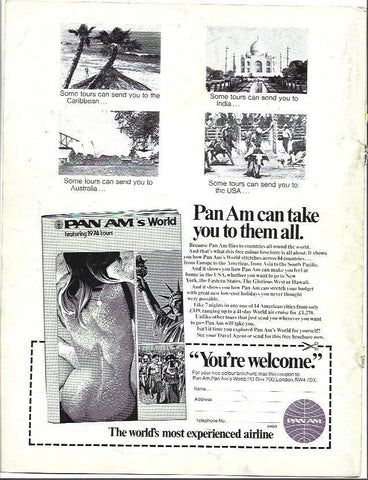 LAMINA 39466: Contraportada con publicidad de Panam