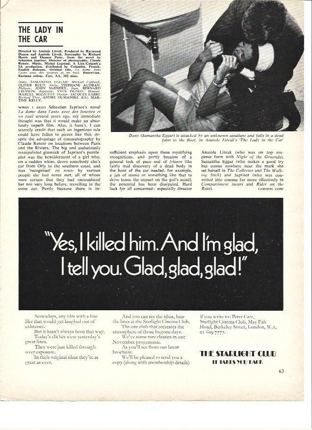 LAMINA 39658: Escena de The Lady in the Car