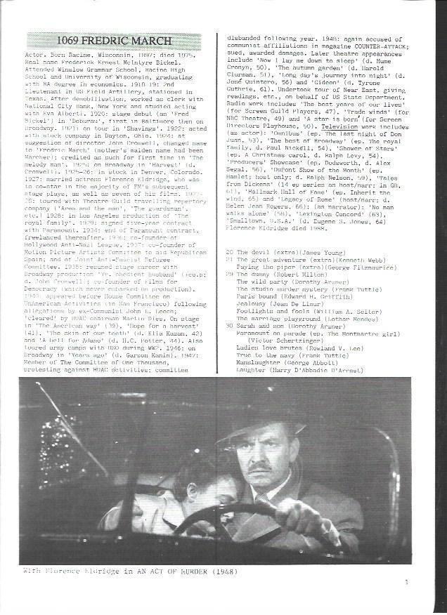 LAMINA 39640: Fredric March en An Act of Murder