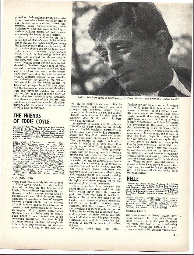 LAMINA 39555: Robert Mitchum en The Friends of Eddie Coyle