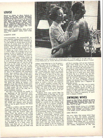 LAMINA 39550: Jeanne Moreau en Louise