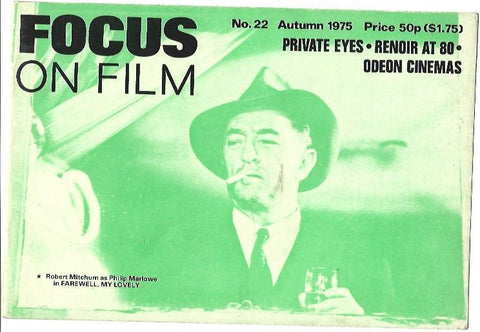 LAMINA 39302: Portada de la revista Focus on film de otoño de 1975