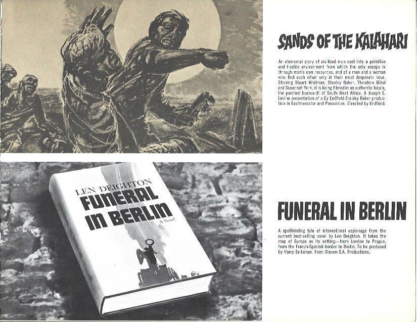 LAMINA 39296: Sands of  the Kalahari y Funeral in Berlin