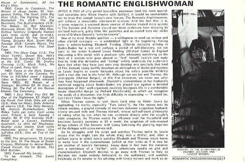 LAMINA 39305: Glenda Jackson en  Passion in the Summerhouse