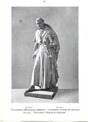 LAMINA 39216: Estatua de Cisneros. Alcala de Henares