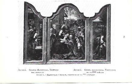 LAMINA 39221: Triptico de la Iglesia Magistral de Alcala de Henares