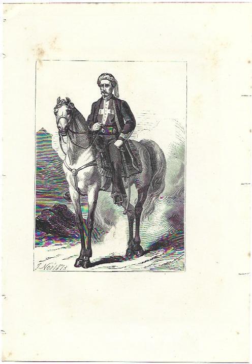 LAMINA 39378: Soldado a caballo