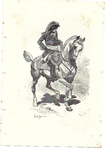 LAMINA 39377: Militar a caballo