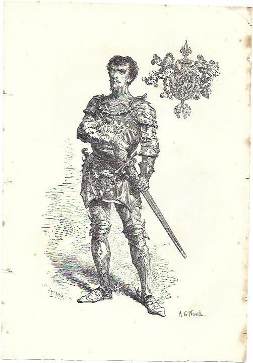 LAMINA 39373: Dibujo de A. de Neuville 