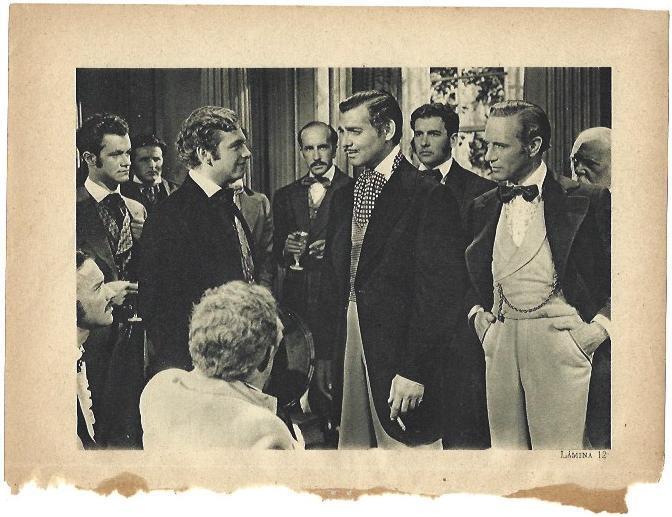 LAMINA 39370: Clark Gable y Leslie  Howard en Lo que el viento se llevo