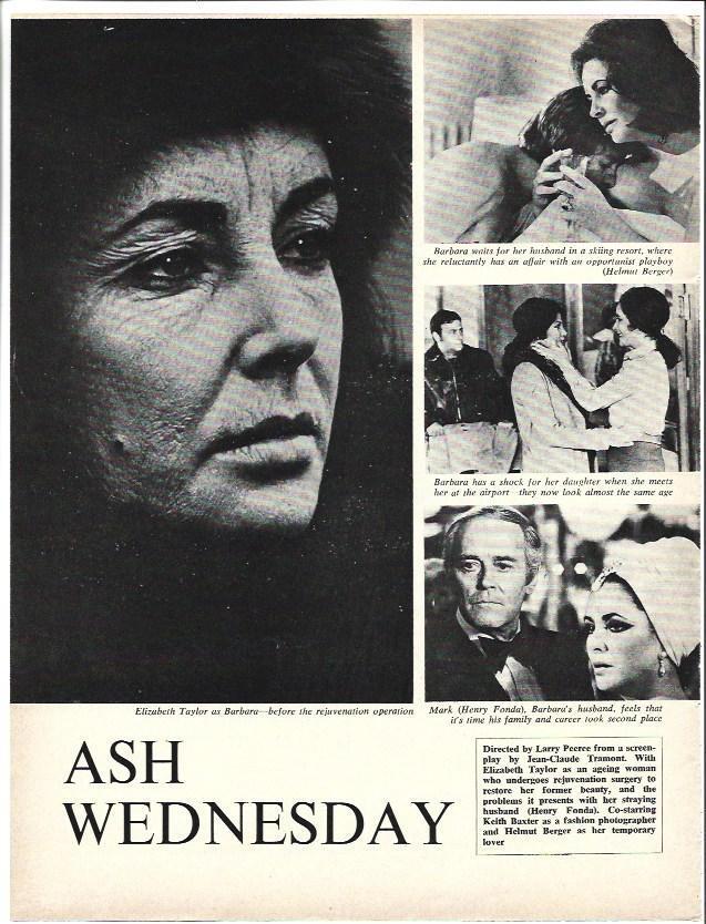 LAMINA 39419: Elisabeth Taylor en Ash Wednesday