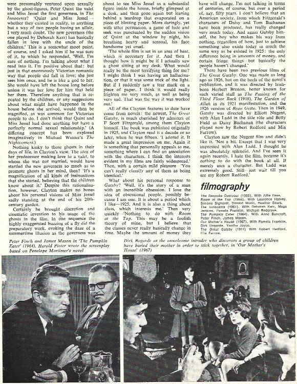 LAMINA 39412: Peter Finch y Dirk Bogarde en peliculas