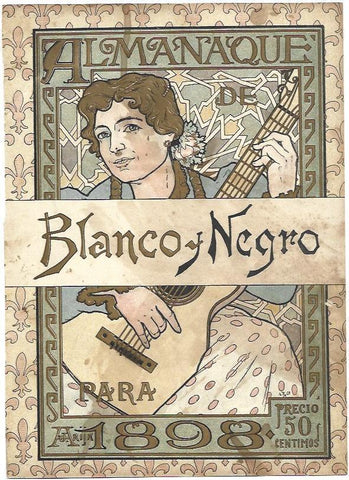 LAMINA 39405: Portada de almanaque de 1898