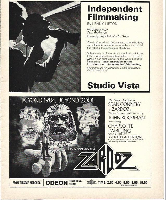 LAMINA 39409: Publicidad de Studio Vista y Zardoz