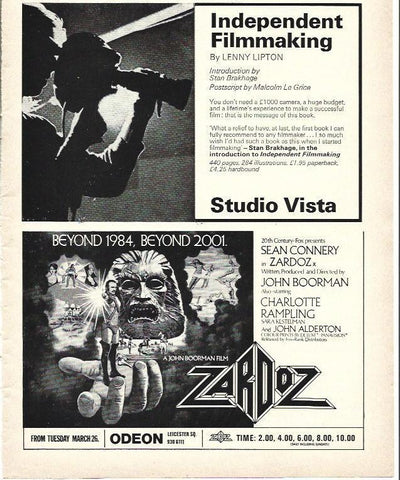 LAMINA 39409: Publicidad de Studio Vista y Zardoz