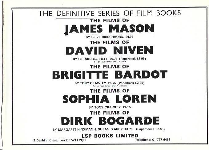 LAMINA 39331: Publicidad de Series of Film Books