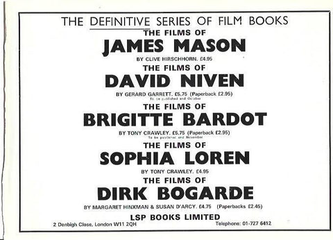 LAMINA 39331: Publicidad de Series of Film Books