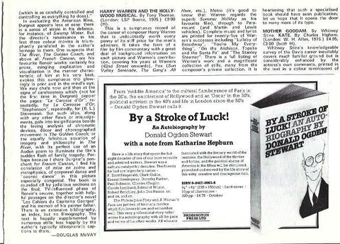 LAMINA 39330: Publicidad de By a Stroke of Luck