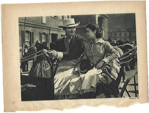 LAMINA 39365: Escena con Clark Gable y Vivien Leigh