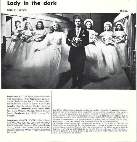 LAMINA 39343: Lady in the dark con Ginger Rogers