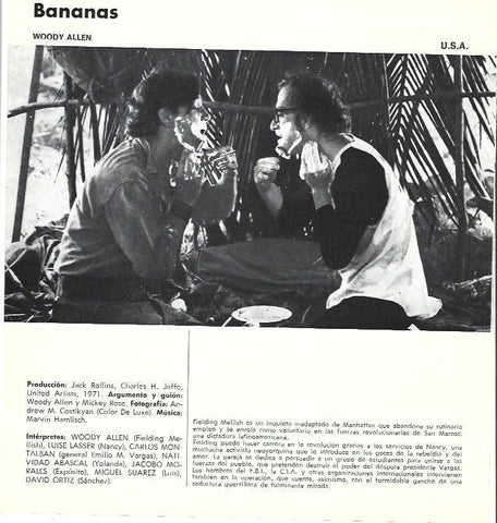 LAMINA 39350: Bananas de Woody Allen