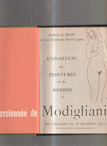 Exposition des peintures et de dessins de la via passionnee de Modigliani