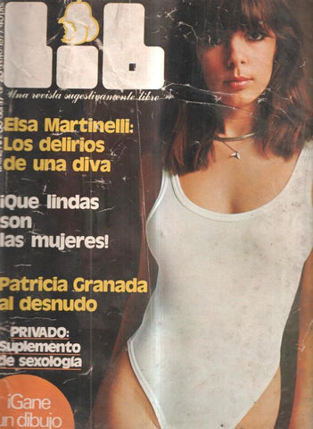 Revista: Lib numero 030, 1977: Elsa Martinelli, los delirios de una diva- Que lindas