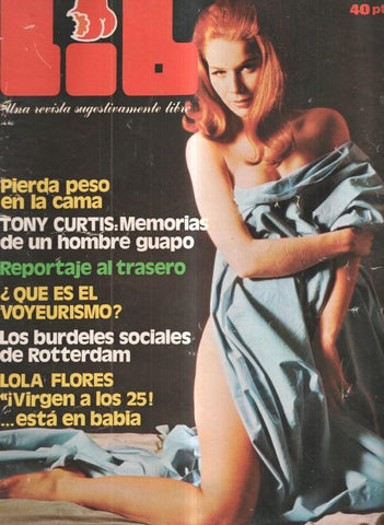 Revista: Lib numero 013, 1977: Virginia en la cubierta e interior- Lola Flores, virgen