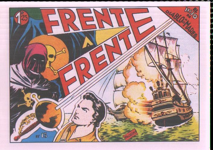 Facsimil: El Hijo del diablo de los mares numero 13: Frente a frente