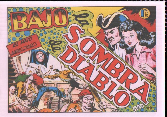Facsimil: El Hijo del diablo de los mares numero 14: Bajo la sombra del diablo