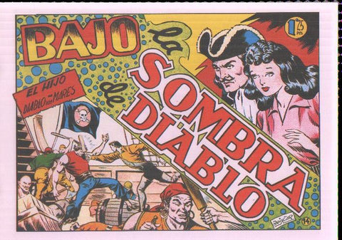 Facsimil: El Hijo del diablo de los mares numero 14: Bajo la sombra del diablo
