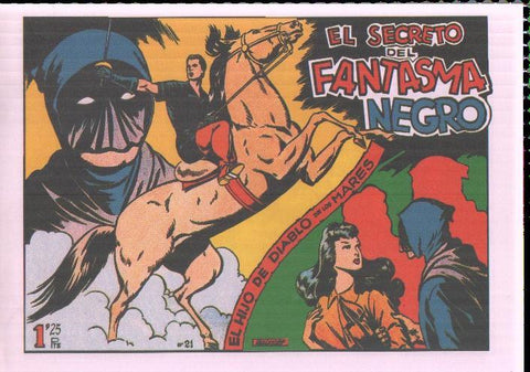 Facsimil: El Hijo del diablo de los mares numero 21: El secreto del fantasma negro