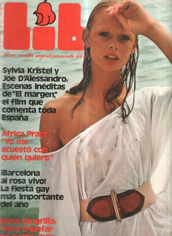 Revista: Lib numero 058, 1977: Leslie en portada, poster y paginas centrales- Sylvia 